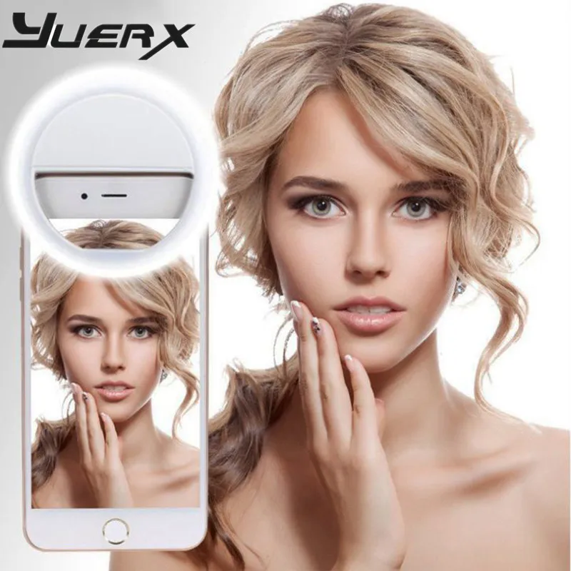 Smart Phone Fill Light Rechargeable Clip On Design Luminous Lamp LED