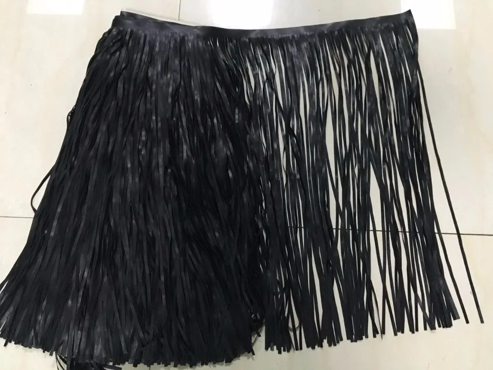 new style 10yards Size 70cm Black Long Tassels Double Side Imitation
