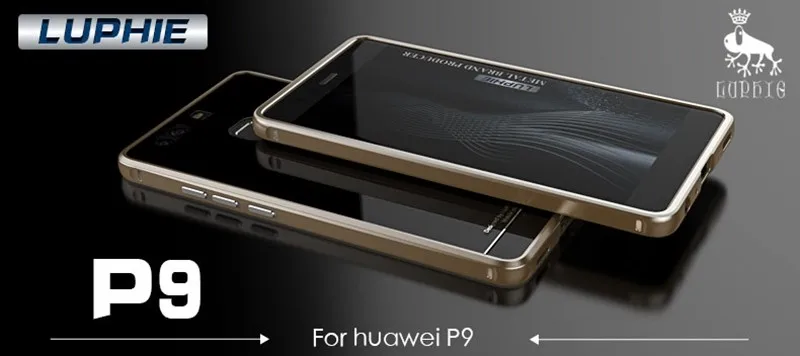 For huawei P9 case tempered glass cover metal bumper (1)