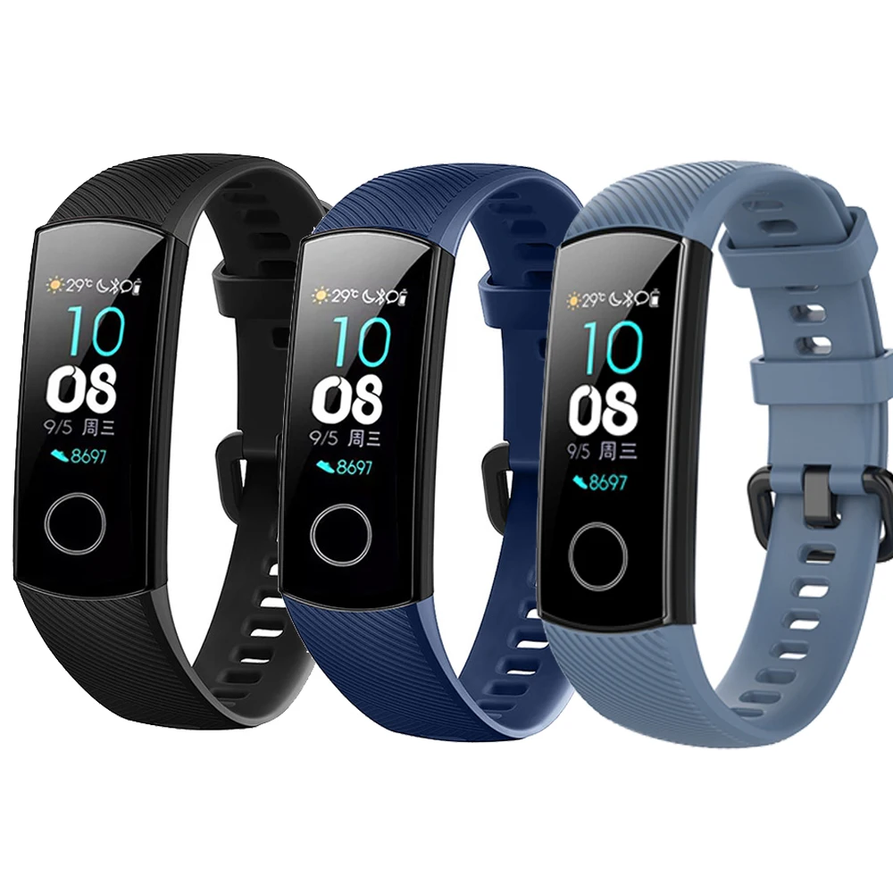 Силиконовый ремешок на запястье для Huawei Band 4 стандартная версия Смарт браслет Honor