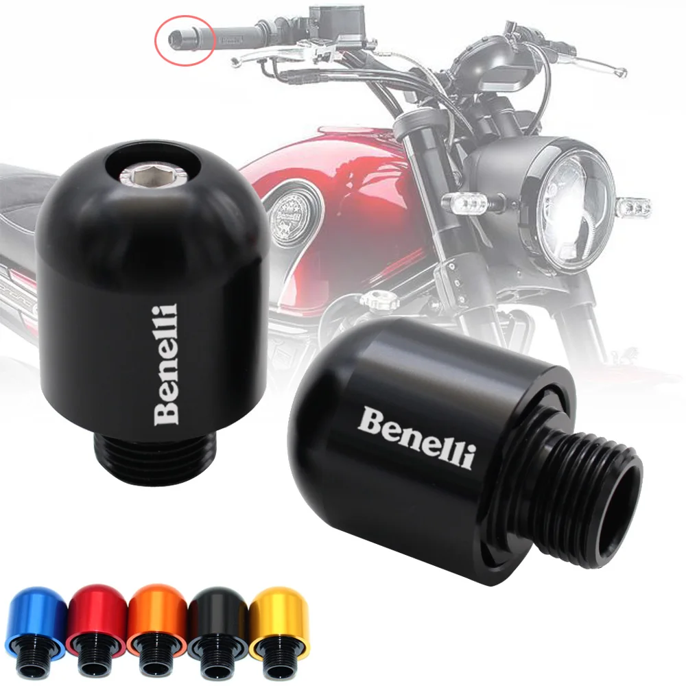 

Motorcycle Accessories CNC Handlebar Grips Bar Ends Cap Slide Laser Logo For Benelli TNT BN 600 300 250 Leoncino 500