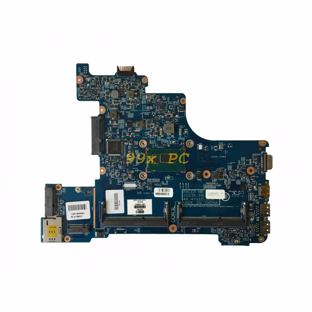 LAOKE для hp ProBook 430 G1 Материнская плата ноутбука W/I3-4005U Процессор 739851-001 739851-501 48.4YV10.01N