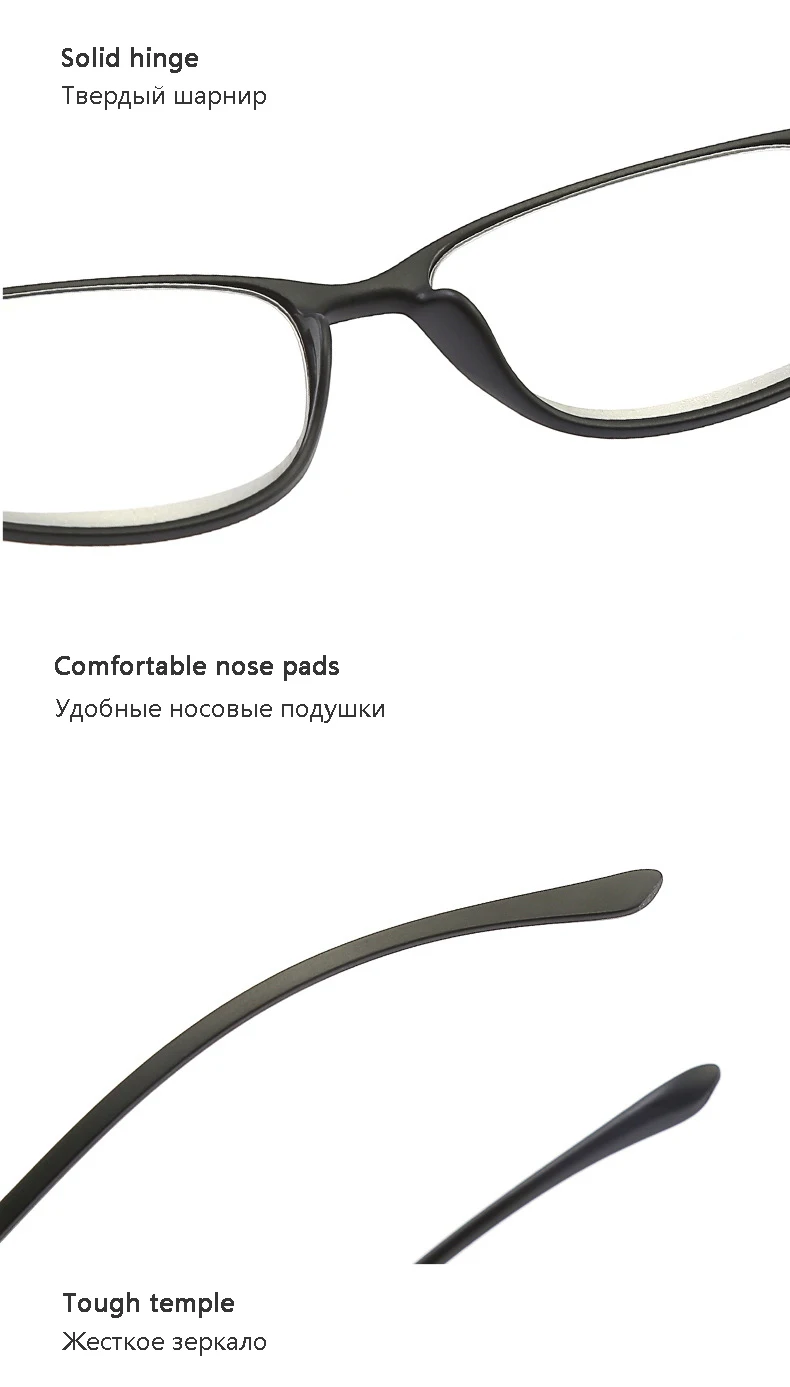 TR90 сверхлегкие портативные очки для чтения для мужчин и женщин с полным ободом увеличительные защитные очки высокого качества HD полимерные линзы ochki+ 1,5-+ 4,0