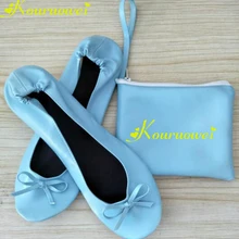 Женская красочная складная обувь с сумкой