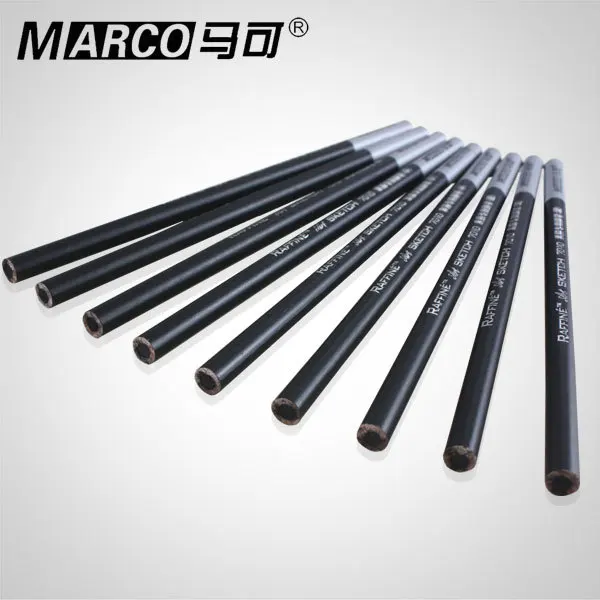 

12pcs Marco 7010 senior pencils, sketch pencil, charcoal pencil in paper box, drawing pencil, soft,medium, hard for your choice