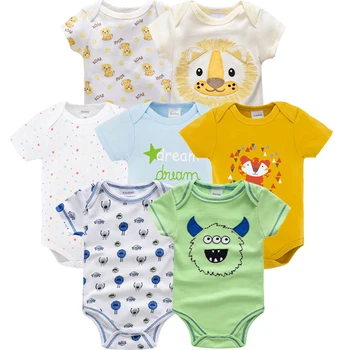 

Kavkas newborn baby clothes Summer Short Sleeve infant bodysuit baby clothing vetement bebe boy girl unicorn toddler boy costume