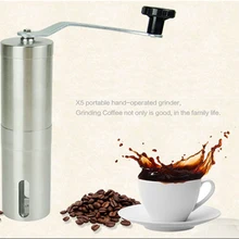 Ручной конический заусенцы мельница для прецизионного пивоварения щеткой из нержавеющей стали кофе измельчитель кофе Ручная шлифовка