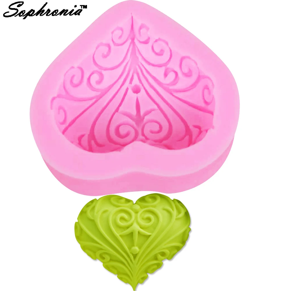 10PCS/SET F1206 Heart Sweet Candle Moulds Soap Mold Kitchen Baking