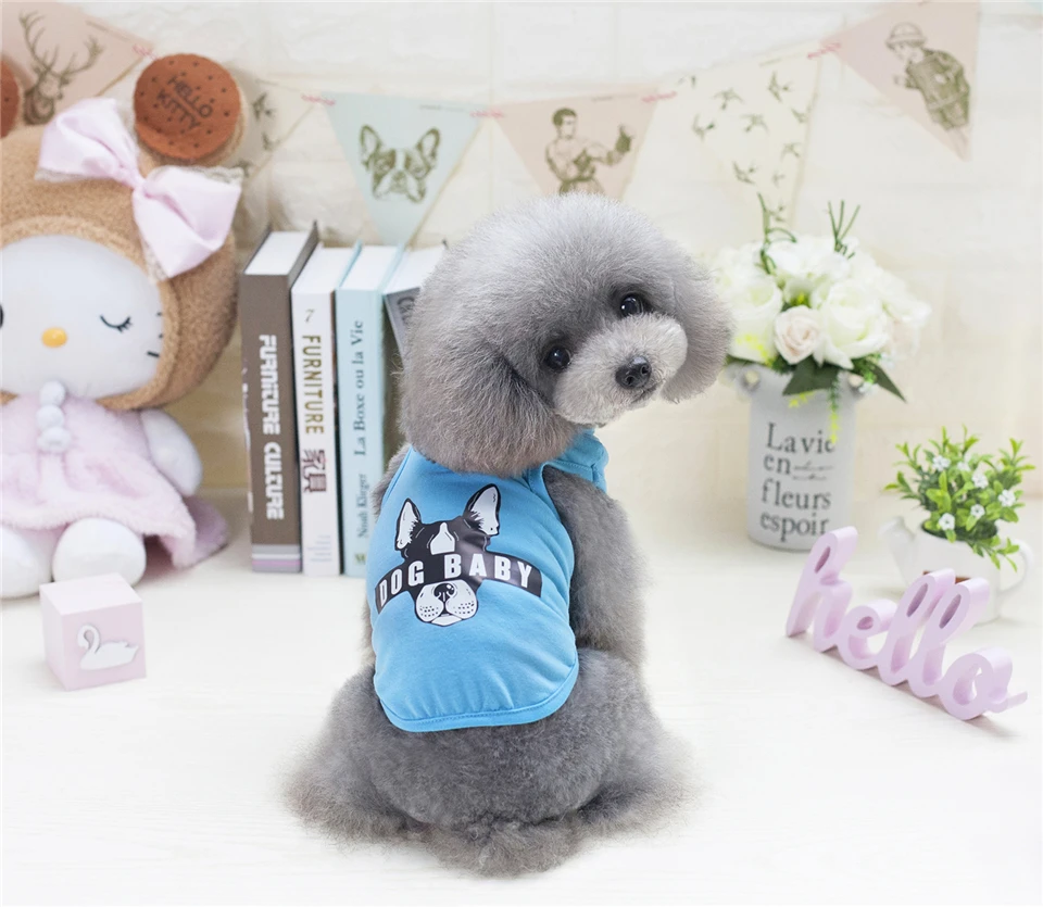 Dog Clothes Summer Clothing for Dogs Chihuahua Pet Clothes Cat S M L XL XXL Dogs Pets Clothing Animal Print 4 colors (17)