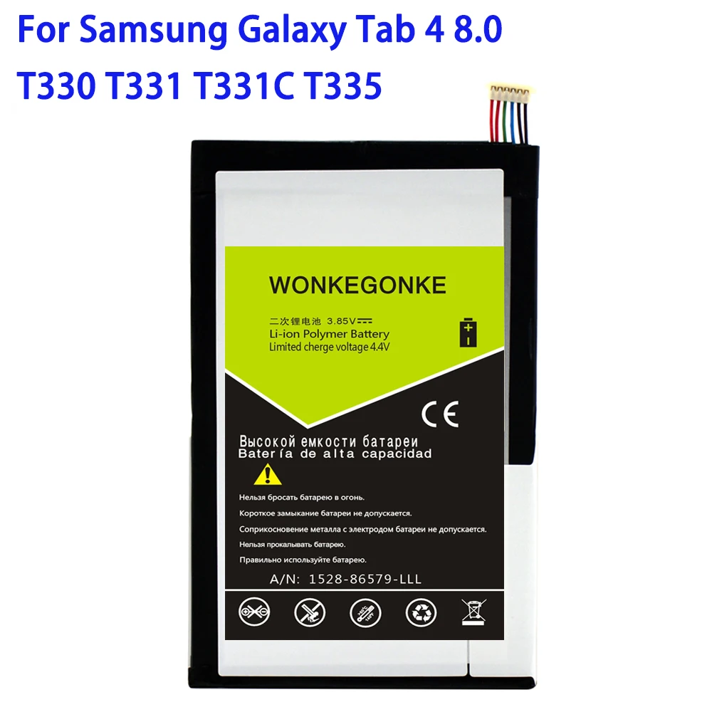 

EB-BT330FBE 4650mAh For Samsung GALAXY Tab 4 T330 SM T331 T331C T335 battery