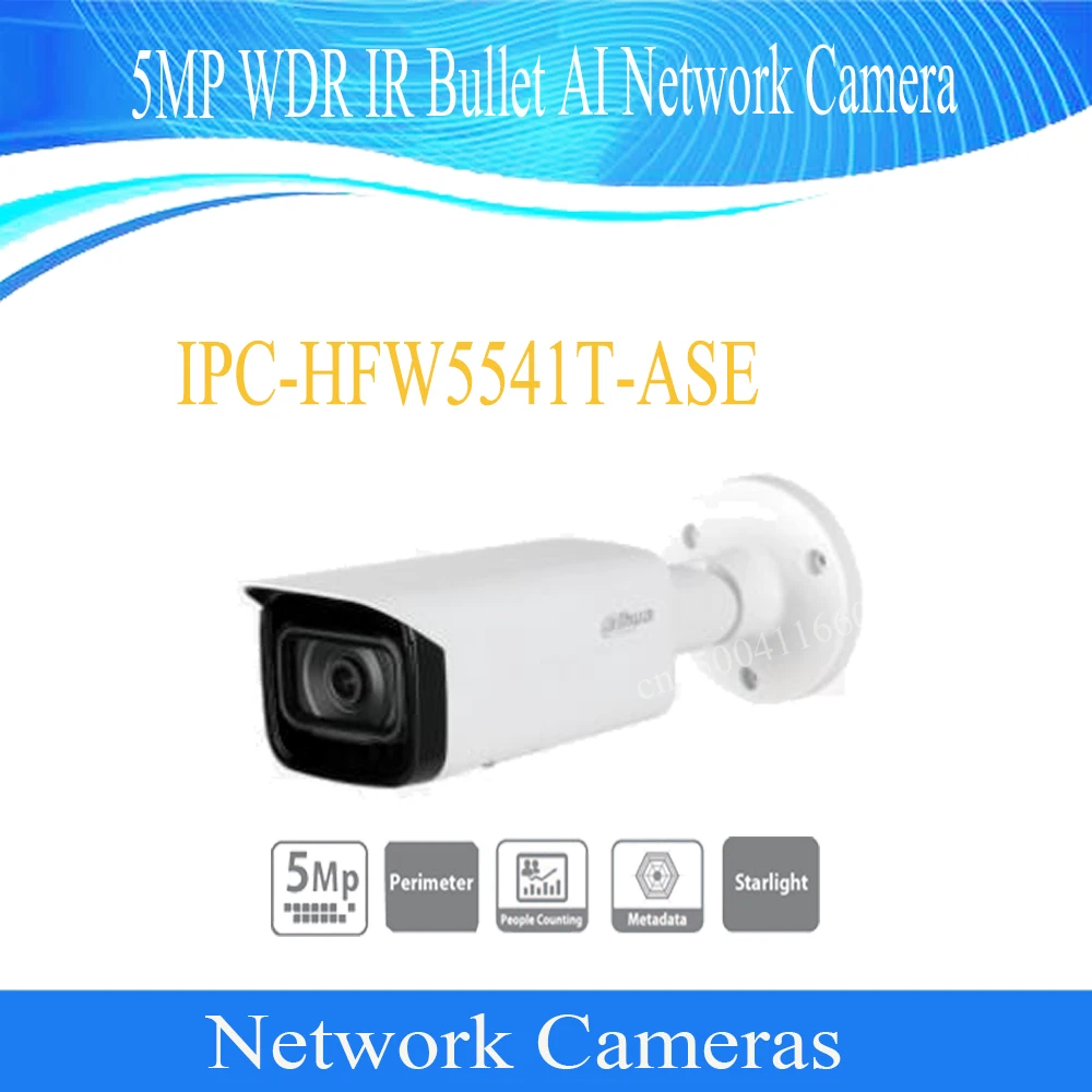 

Free Shipping DAHUA Security IP Camera 4MP WDR IR Mini Bullet Network Camera IP67 IK10 PoE DH-IPC-HFW5541T-ASE