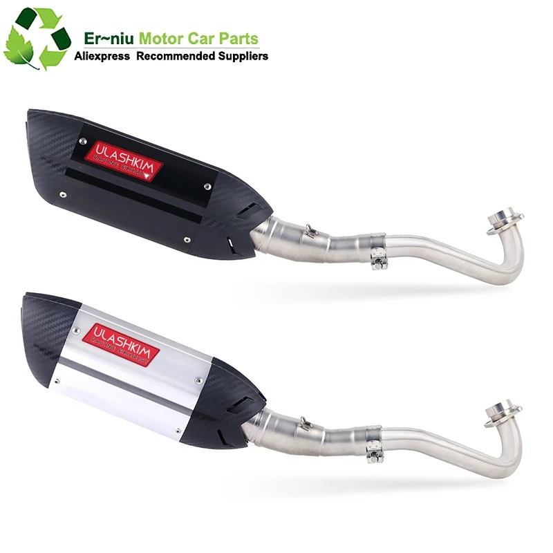 

Exhaust Muffler Escape And Middle Link Pipe Full System Slip On For yamaha XMAX300 X MAX300 XMAX300 2017-2018