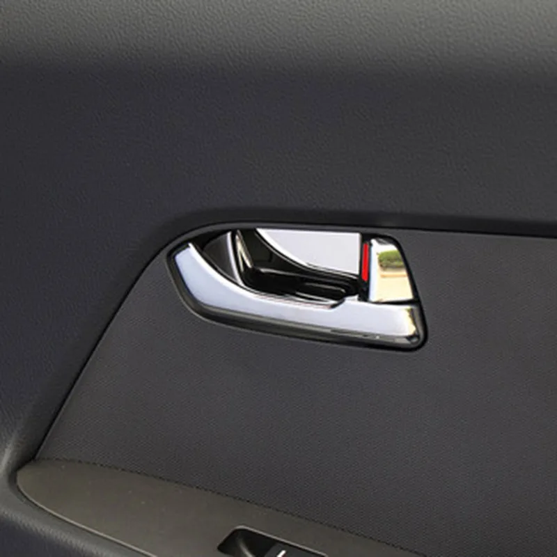 

FOR KIA SPORTAGE R SL 2011- 2015 ACCESSORIES INNER DOOR HANDLE COVER STICKER MOULDING GARNISH CAR-STYLING