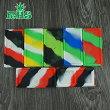 5 шт. утверждение FDA термостойкие прямоугольные силиконовые банки воск для нанесения кисточкой контейнер большой концентрат Контейнер