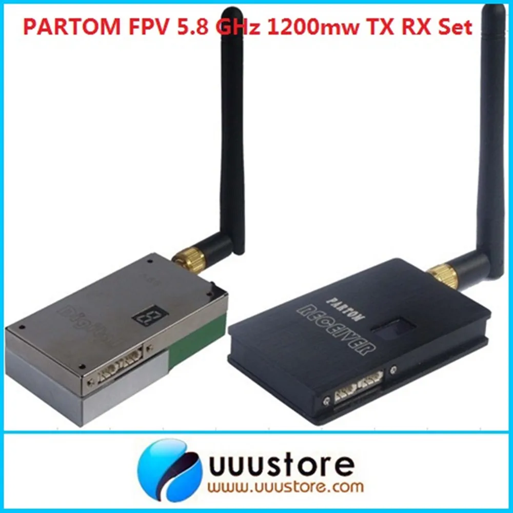 5.8G 1200mW 9 Channel Digital Display Video Transmitter Set for FPV System