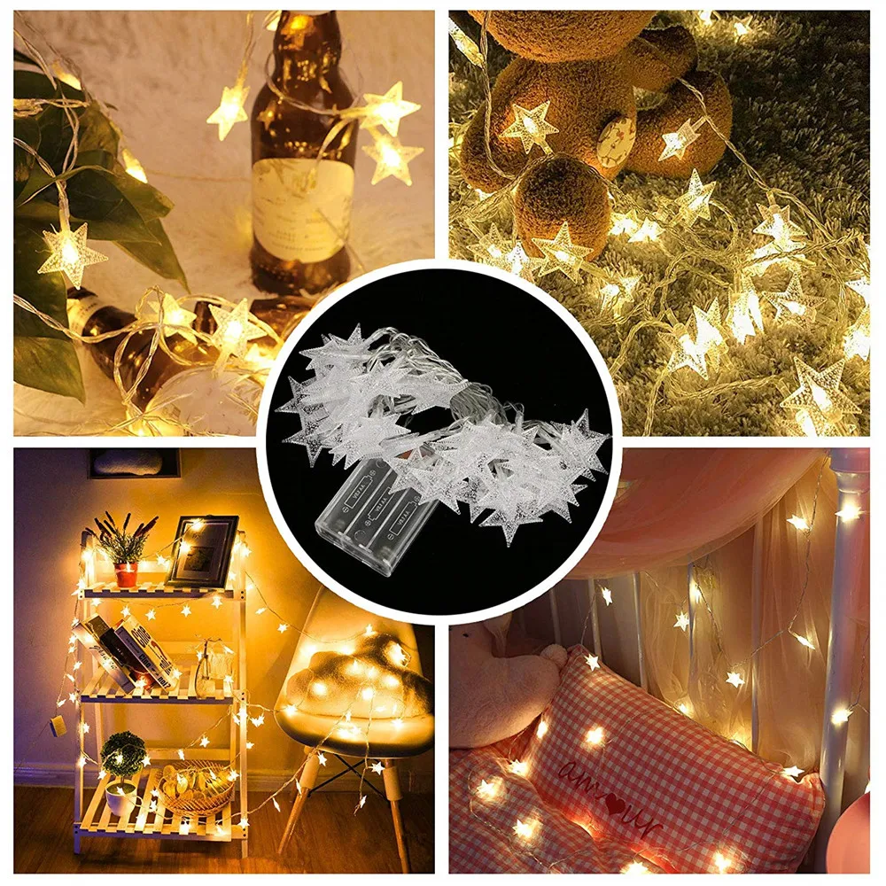 

Twinkle Star 10 20 LED String Lights Battery Operated Fairy String Light for Home Party Christmas Wedding Garden Decoration