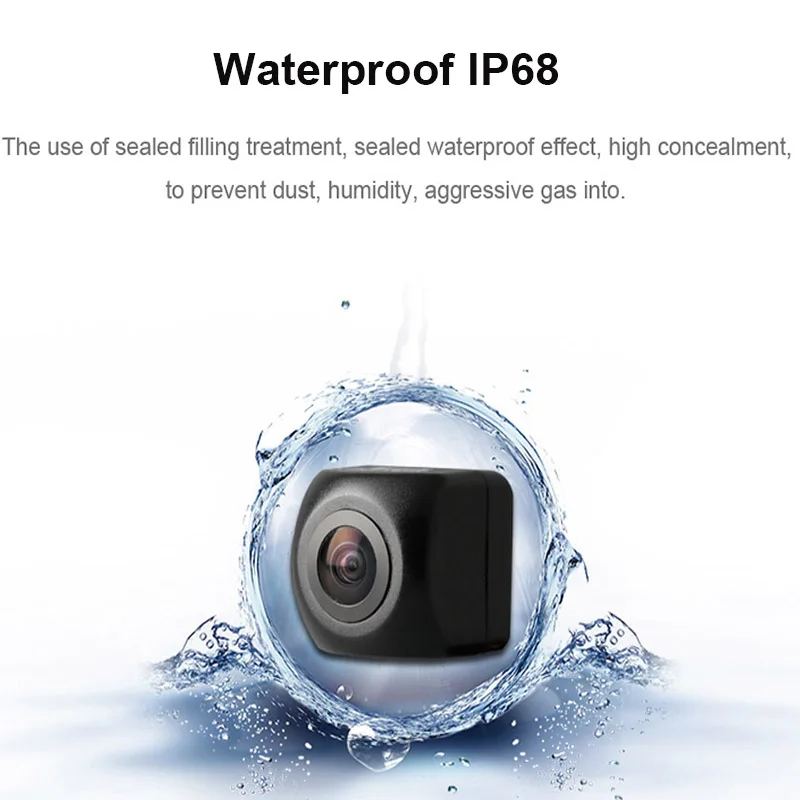 1080P камера заднего вида ночного видения рыбий глаз широкоугольный объектив Водонепроницаемая камера заднего вида 5 Pin для Android зеркальная камера