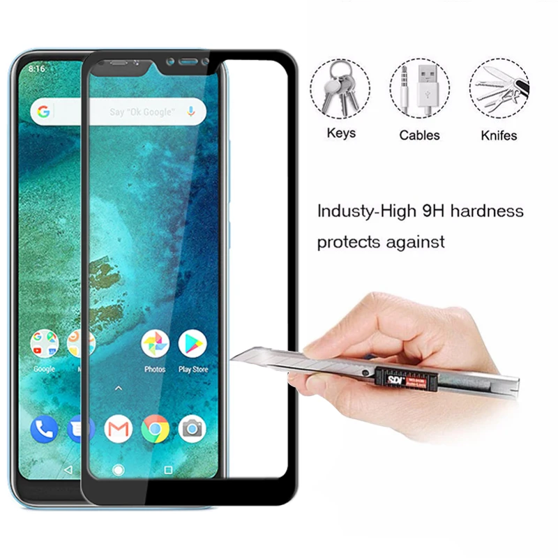 Закаленное стекло для Xiaomi mi A2 Lite защита экрана Мой дисплей A1 Xio mi a2 Защитная A2lite Броня mi a1 Xao mi Ksio mi A 2