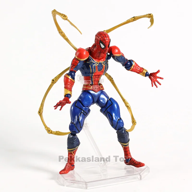 Аниме X men Amazing yamaguchi revoltech Железный Человек паук ПВХ фигурка модель человека паука