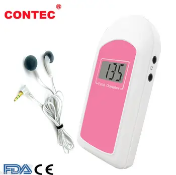 

CONTEC BABYSOUND B CE&FDA,Prenatal Fetal Doppler Listen Baby Heart beat Monitor LCD,GEL,earphone,Blue/Pink
