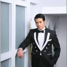 Высокое качество самый популярный мужской жених свадебный смокинг шафер Жених костюмы на заказ Свадебный Жених пальто