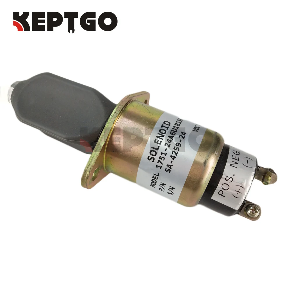 

Fuel Shutdown Solenoid SA-4259-24 1751-24A6U1B1S5 24V For Kubota
