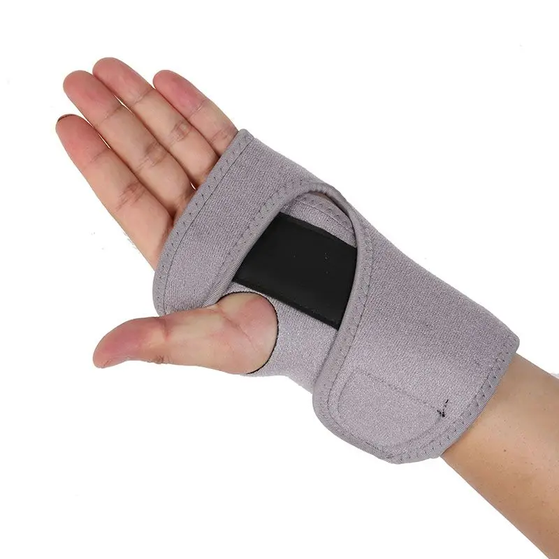 Повязка на запястье поддерживающая повязка pulseira ортопедическая карпальная туннельная повязки на руки поддерживающая Скоба шина растяжения артрита - Цвет: Grey Left hand