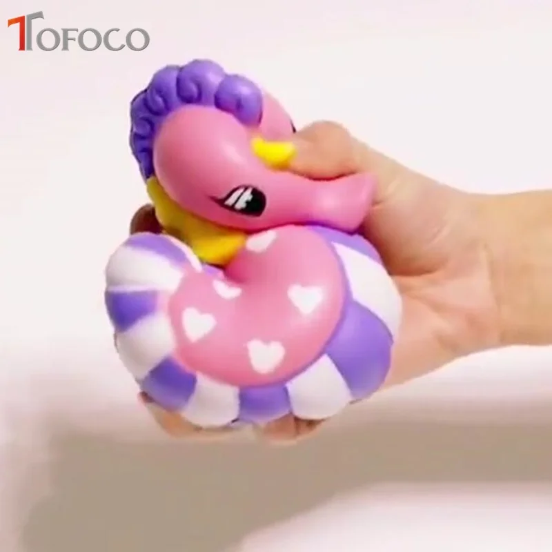 TOFOCO Новый 15 см Kawaii морской конек мягкими Jumbo замедлить рост игрушки антистресс украсить торт Squishies Еда Squeeze Ароматические гаджет