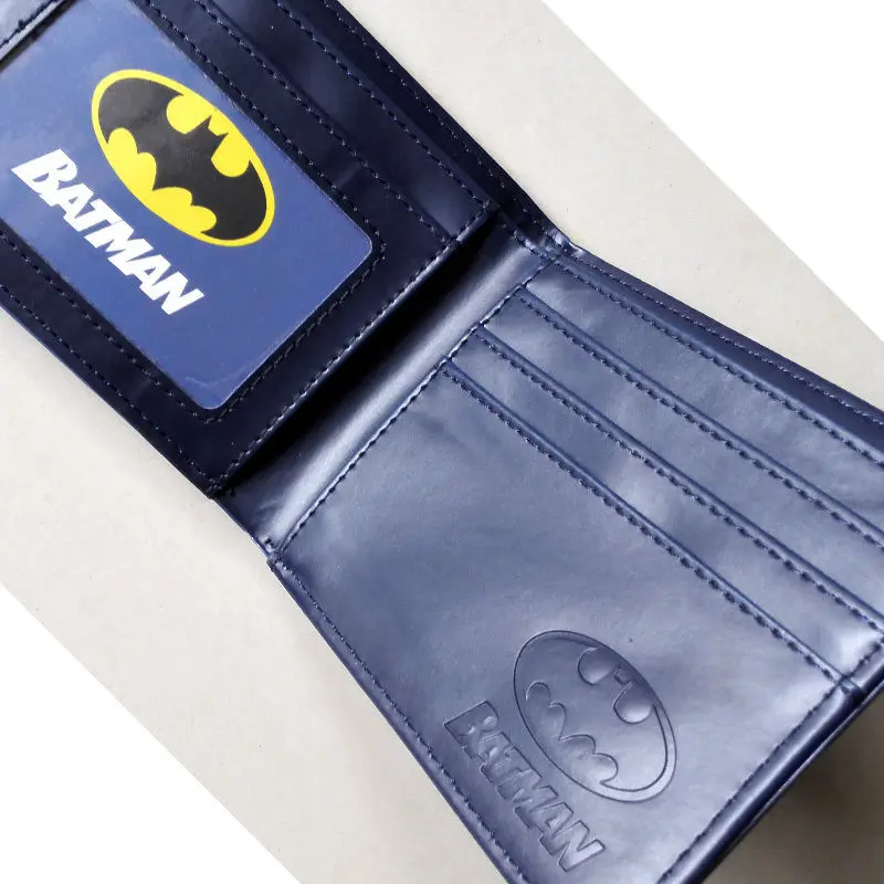 Комиксы DC Marvel супергерой Бэтмен мужские кошельки мультфильм кошелек с аниме-принтом бумажник из ПВХ carteira masculina