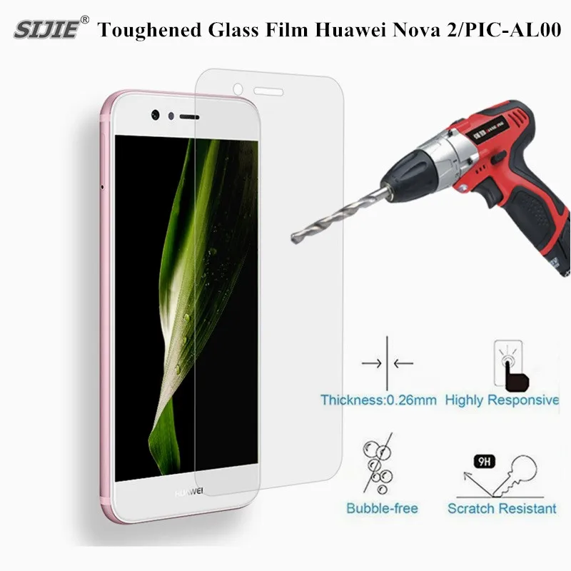 

9H Tempered Glass for Huawei Nova 2 Screen Protector Toughened Protective Ultrathin film for smartphone PIC-AL00
