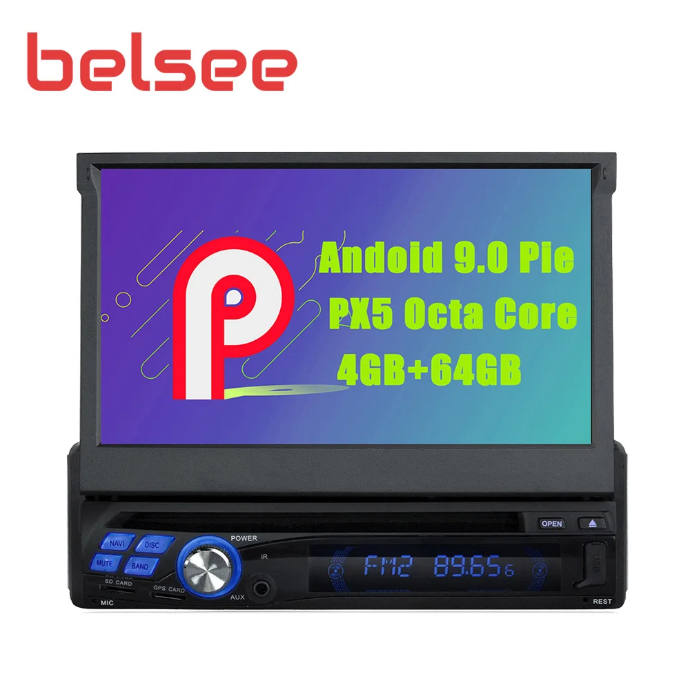 Flash Deal Belsee7 Inches universal Android 9.0 Car Radio Head Unit 1 Single Din Stereo Bluetooth Autoradio GPS Navigation No DVD Player 3