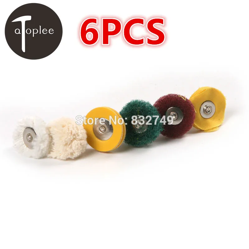 6pcs Polishing Wheel Buffing Pad Brush Jewelry Metalworking Dremel
