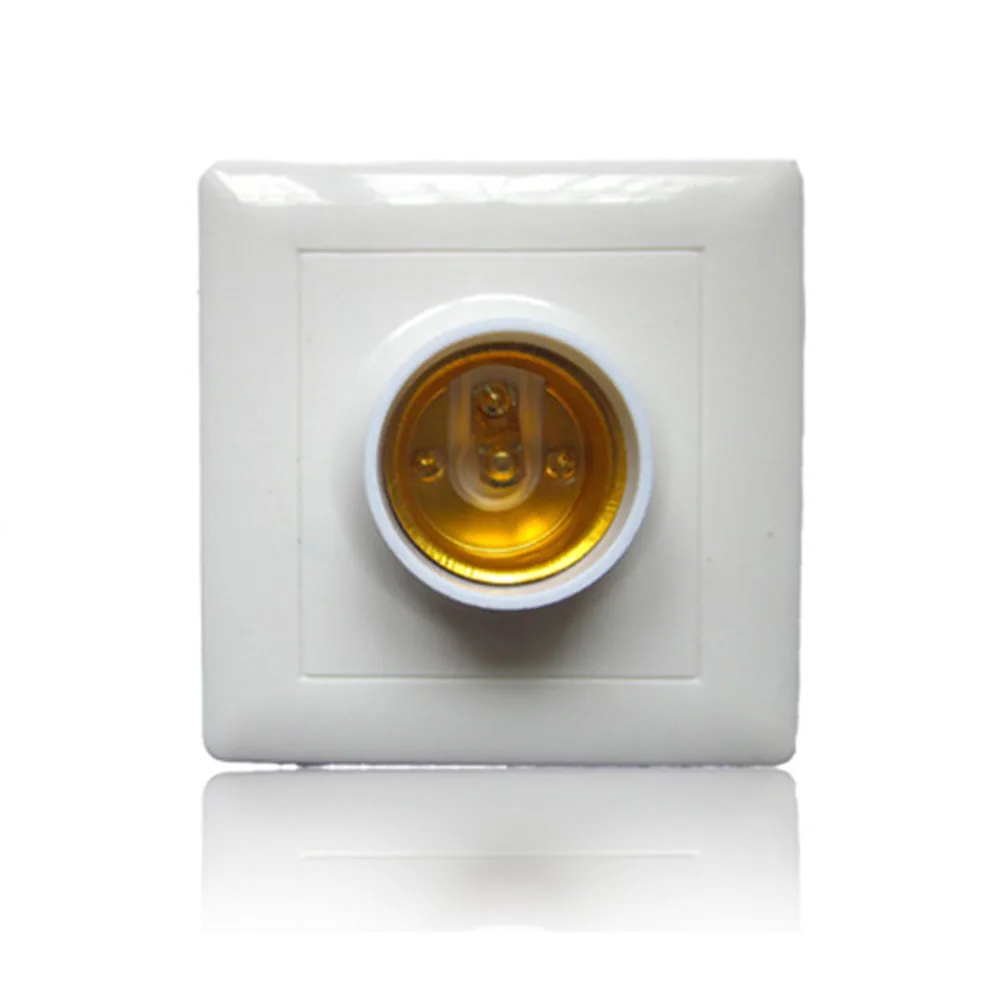 6A 250V E27 Square Screw-type Bulbs Adapter With Bottom Case home light Holder Converter Socket replace 86mm*86mm*40mm | Лампы и