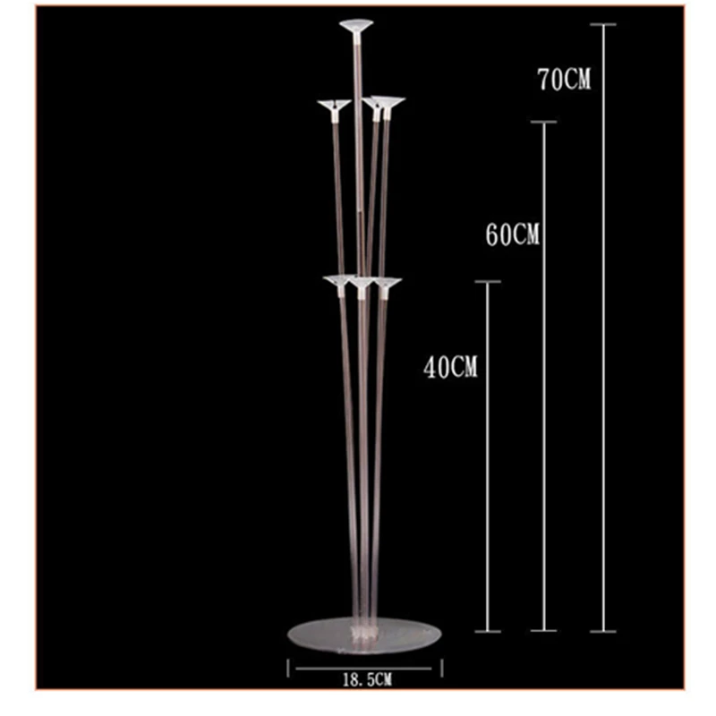7 трубок стенд держатель для шарика колонна воздушный шар "Конфетти" детский душ Дети День рождения Свадьба Декор поставки возбудительные шары