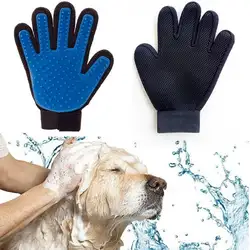 Pet расческа для собаки гребень перчатки для домашних животных очистки массаж Уход за лошадьми питания перчатки для животных Finger очистки