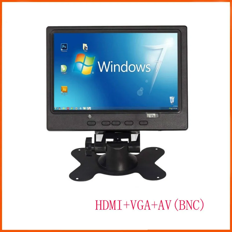 

2018 Car Monitor Modern Ultra-thin LCD AV Signal LED Backlit Screen No Radiation Interface Industrial Monitor with Sound Display