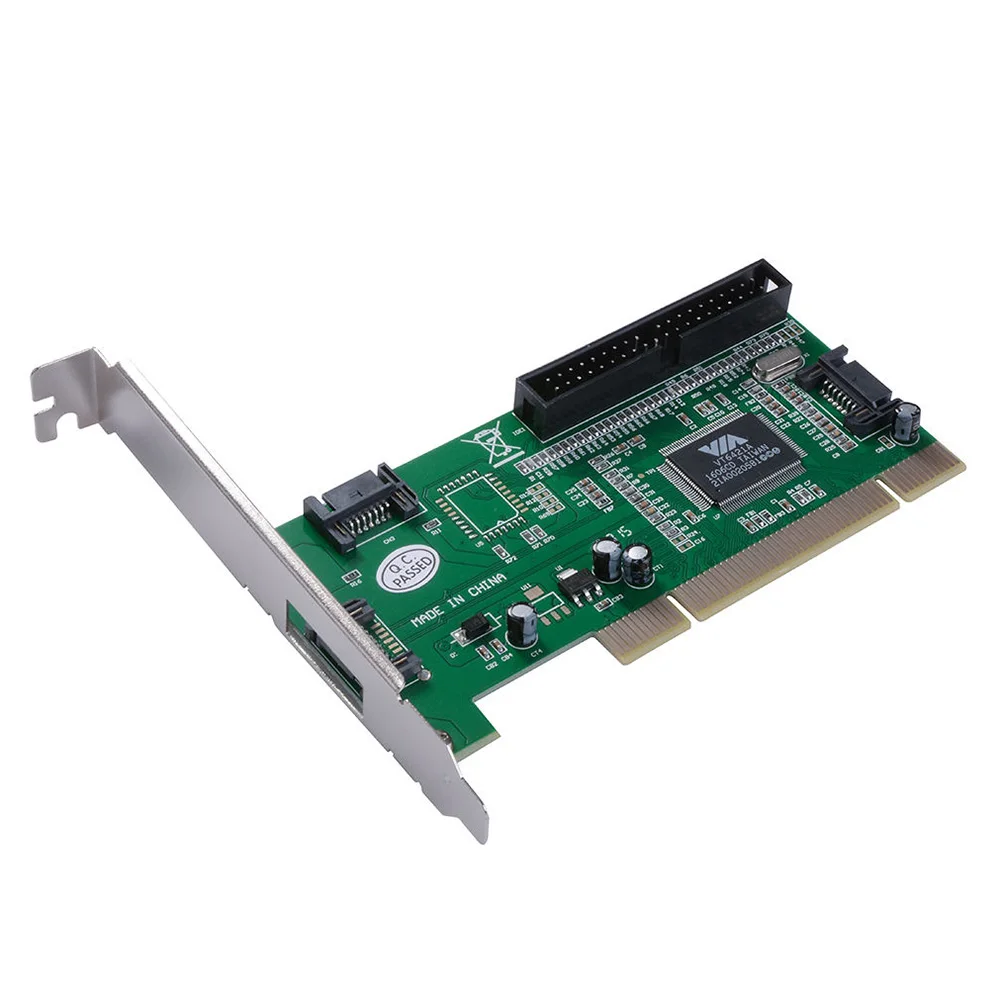 Новый горячий PCI в 3 порта SATA + IDE комбинированный контроллер адаптер конвертер