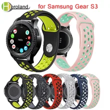 Силиконовый спортивный сменный ремешок для samsung gear S3 Frontier браслет 22 мм ремешок для gear S3 классические умные часы мужские резиновые