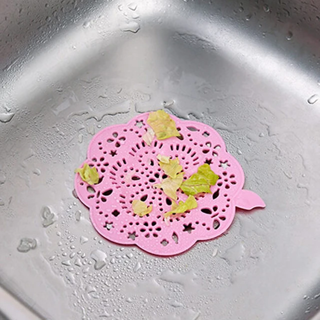 New Flower Shape Drain Cover Basin Sink Strainer Filter Shower Hair