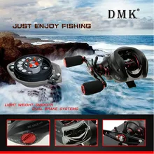 DMK DM120L/RB-SS рыболовное колесо Flash серебристо-серый двойной тормоз 15+ 1 вал 7,0: 1 капля воды колесо рыболовные снасти рыболовная леска круглая