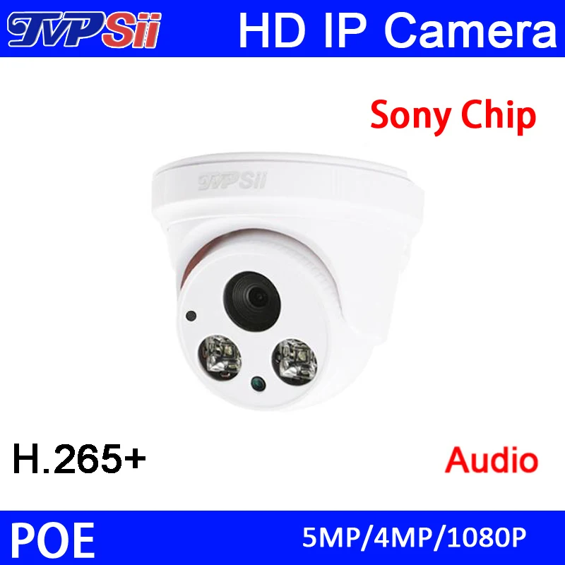 

Two Pcs Array Leds Plastic Case H.265 5MP/4MP/1080P Audio HD Indoor Dome ONVIF IP POE Module Security CCTV Camera Free Shipping