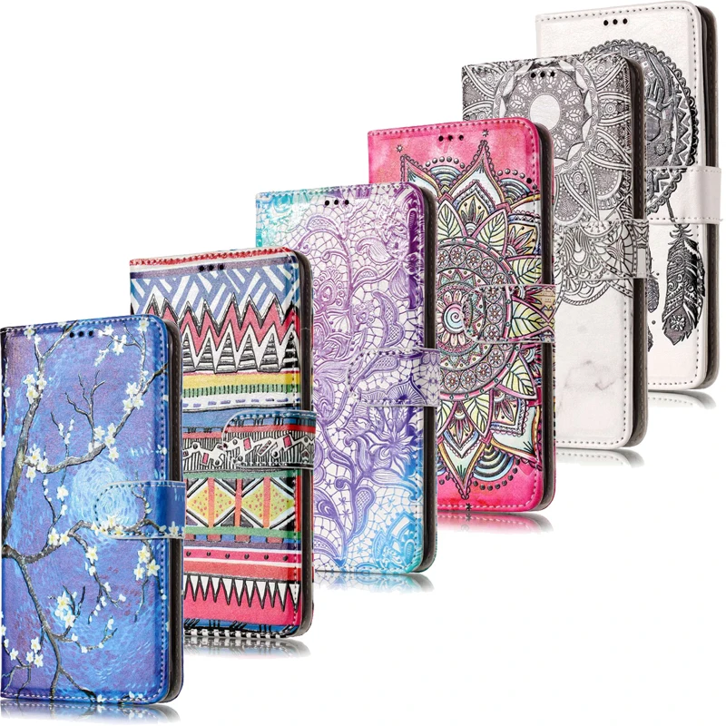 

Varnish 3D Relief Flip Leather Wallet Phone Silicone Soft Case Cover Shell Coque Fundas Stand for Motorola C Plus G5 Plus