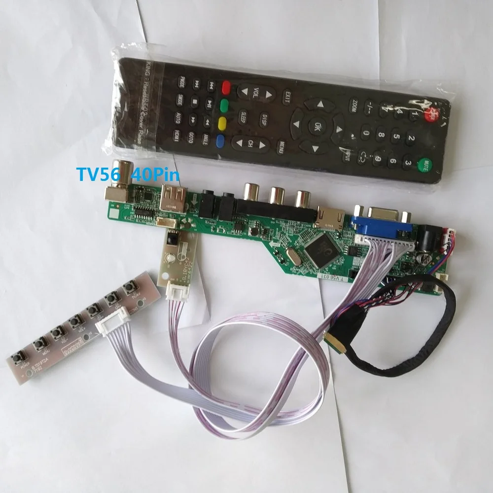  kit for LTN156AT27 remote VGA Controller board driver LCD LED 15.6
