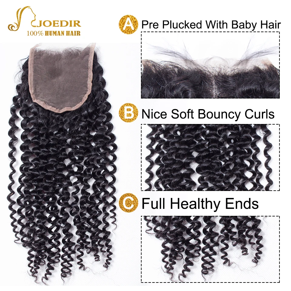 Joedir Hair Brazilian Afro Kinky Curly Human Hair Weave Non Remy Hair Extensions Bundles With Closure 3 4 Bundles With Closure Joedir Hair Brazilian Afro Kinky Curly Human Hair Weave Non Remy Hair Extensions Bundles With Closure 3 4 Bundles With Closure
