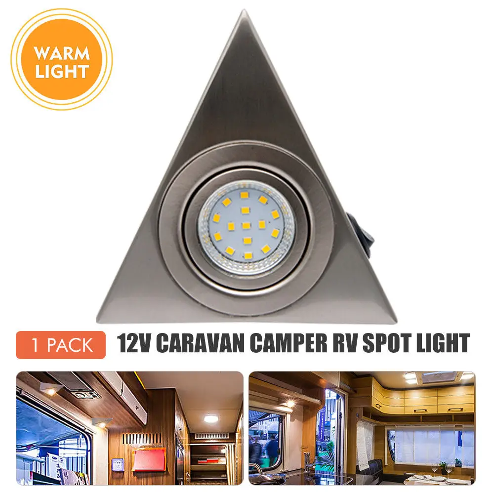 

12V Interior LED Spot Light Cabinet Warm light For Camper Van Caravan Motorhome