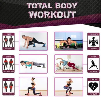 WorthWhile 1 Set Gym Fitness Core Sliders Gear On Carpet Hardwood Floors Home Abdominal Exercise Equipment Workout Accessories 6