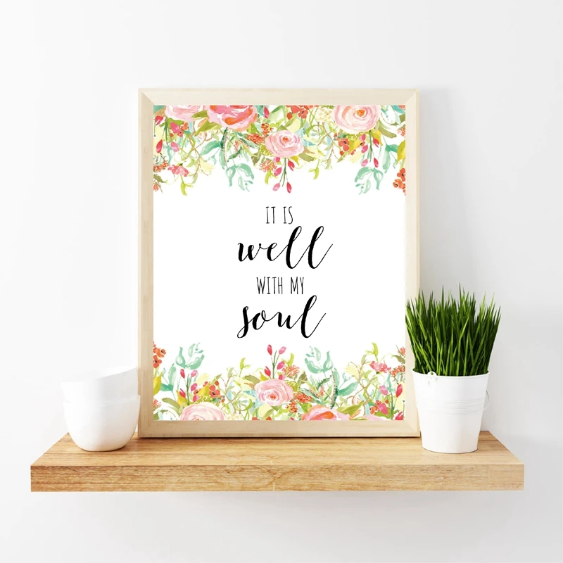 Bible Verse Canvas Poster Home Decor