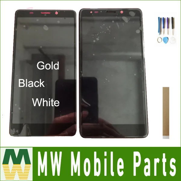 

With/Without Frame For Vertex Impress Razor LCD Display Screen And Touch Screen Assembly Black White Gold with tools & Tape