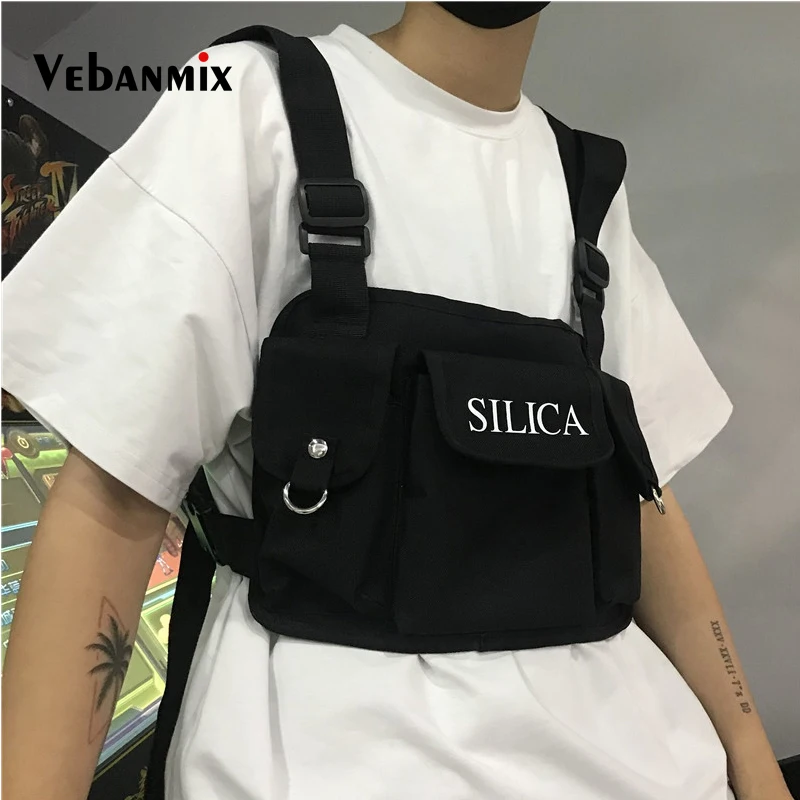 2018 модная сумка на грудь в стиле хип-хоп Уличная функциональная посылка в стиле милитари тактическая сумка на грудь сумка на плечо Kanye West Hot