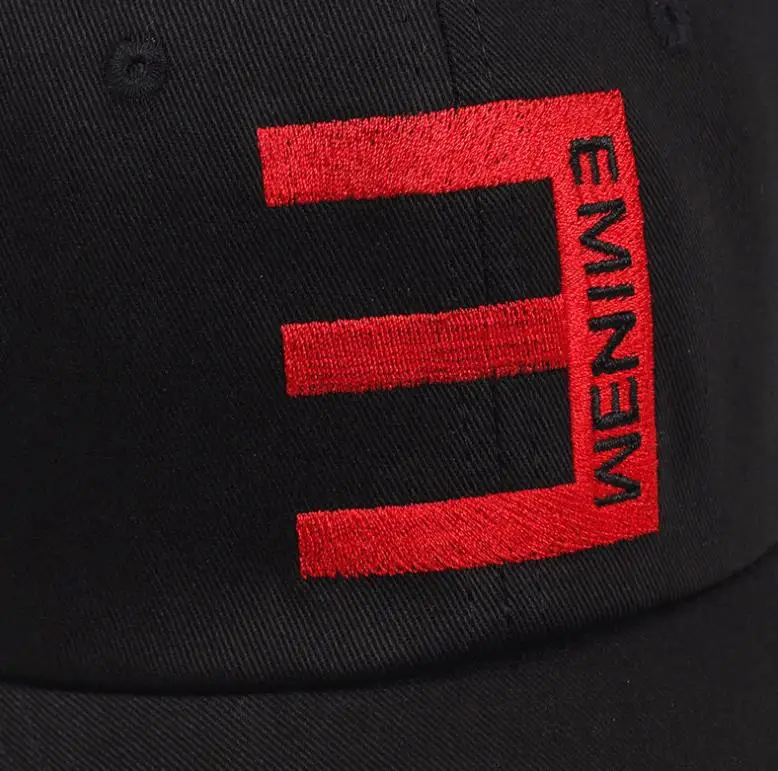 Кепка Eminem с вышивкой для мужчин и женщин Мужская кепка в стиле хип хоп